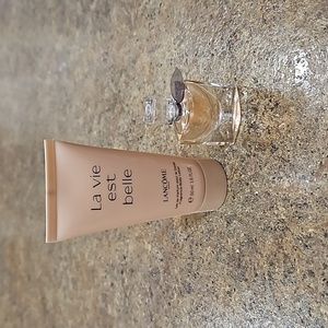 NEW LANCOME LA VIE EST BELLE LOTION AND PERFUME